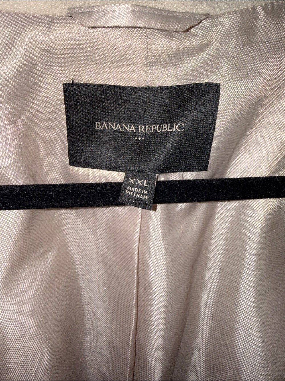 Banana Republic Beige Long Coat XXL | Oversized Tailored Coat - Picture 4 of 5